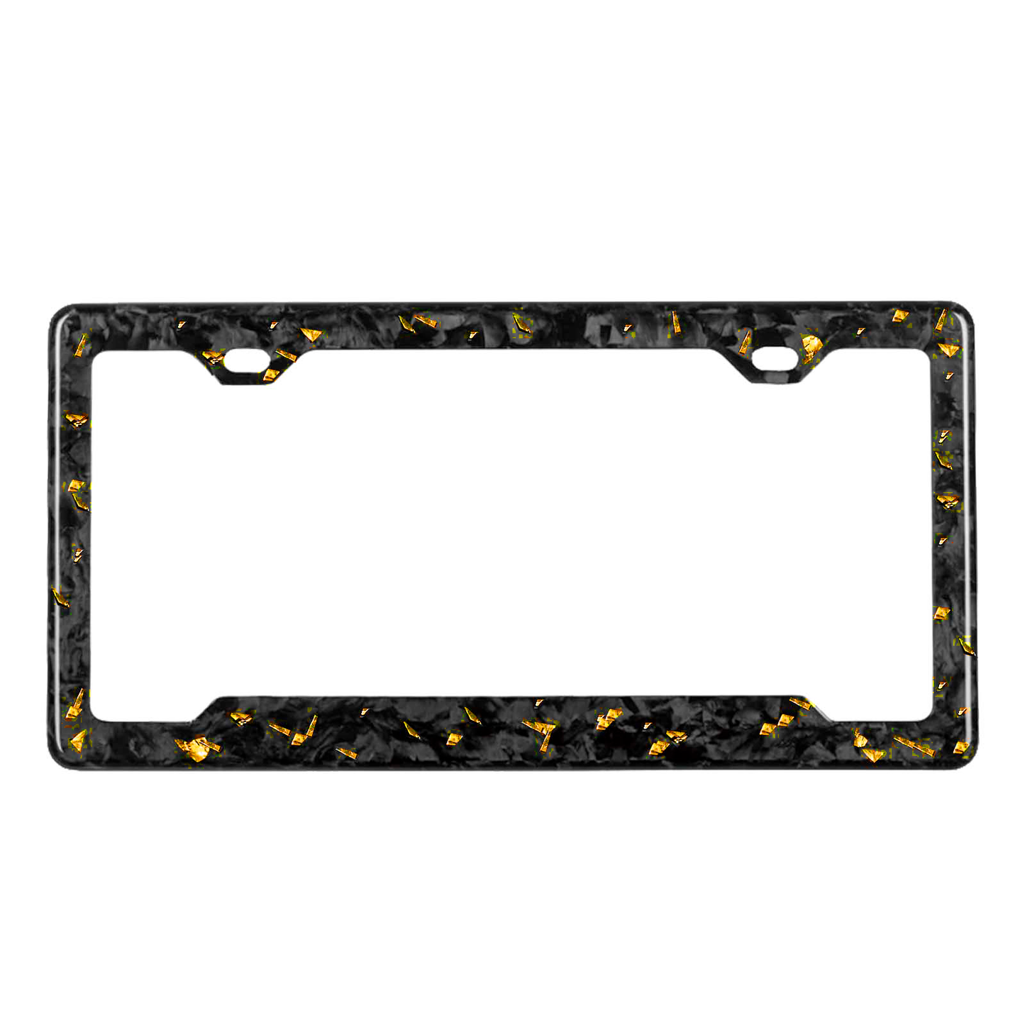 Gold Fragment | Forged Carbon Fiber License Plate
