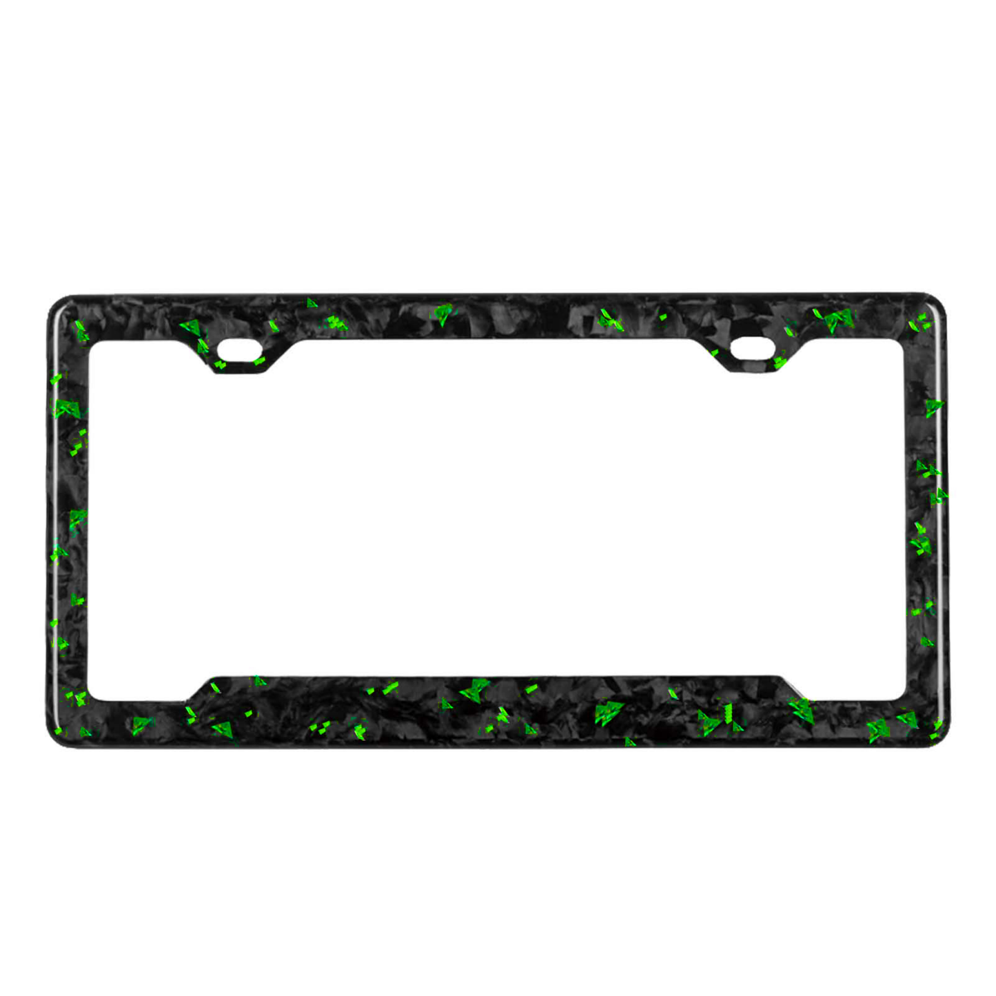 Green Fragment | Forged Carbon Fiber License Plate