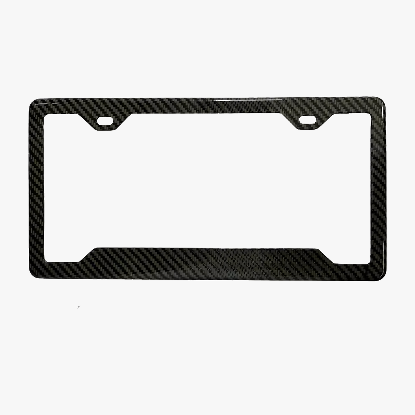 Plain 3k Carbon Fiber License Plate Frame