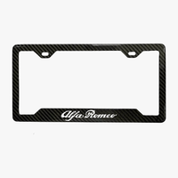 Alfa Romeo Script Carbon Fiber Plate Frame