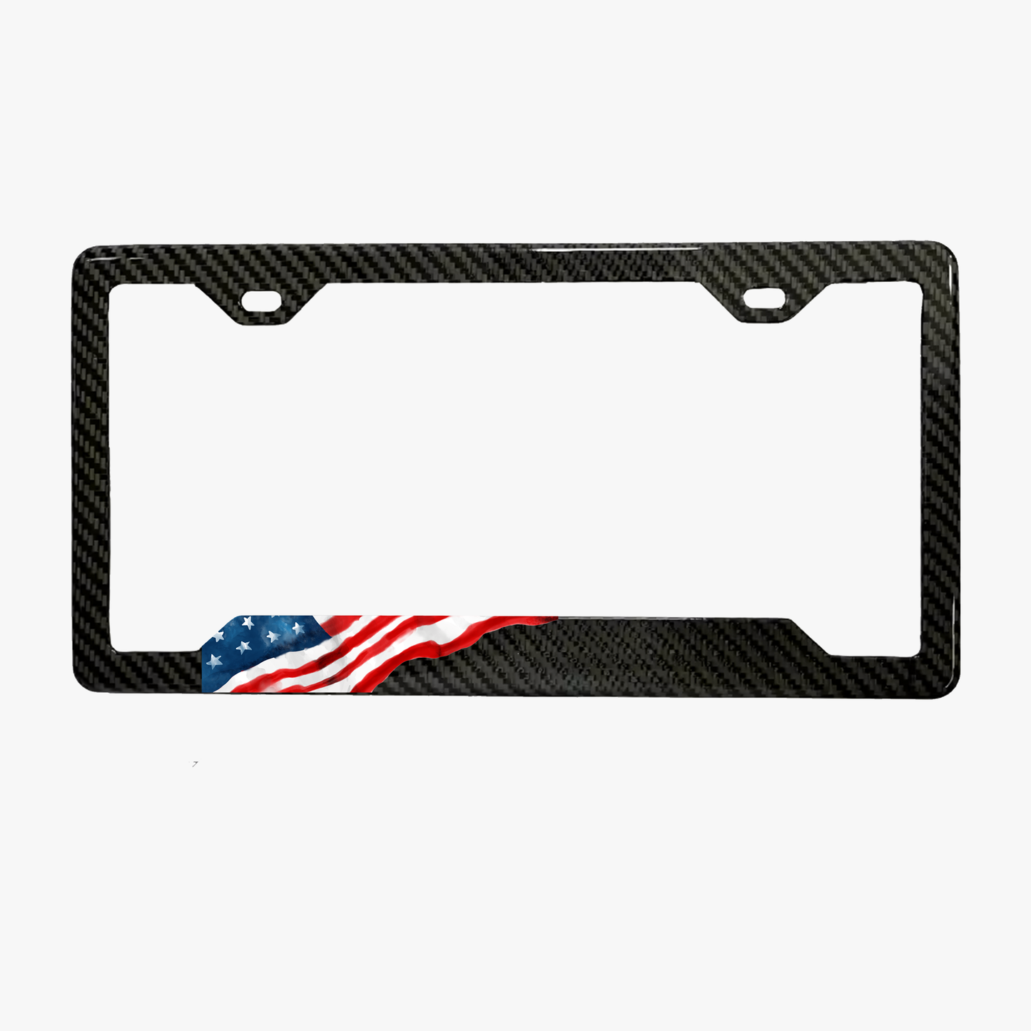 America Flag Carbon Fiber Plate Frame