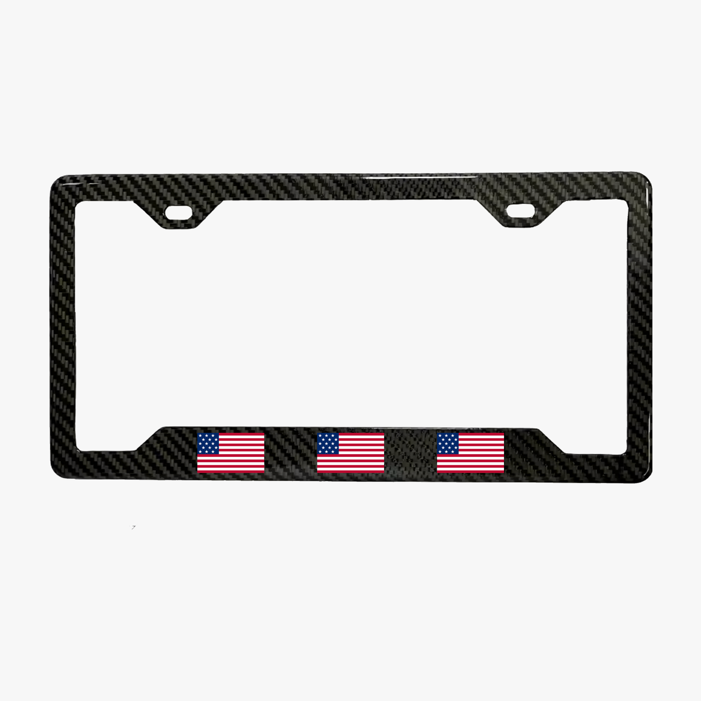 American Flag x3 Carbon Plate Frame