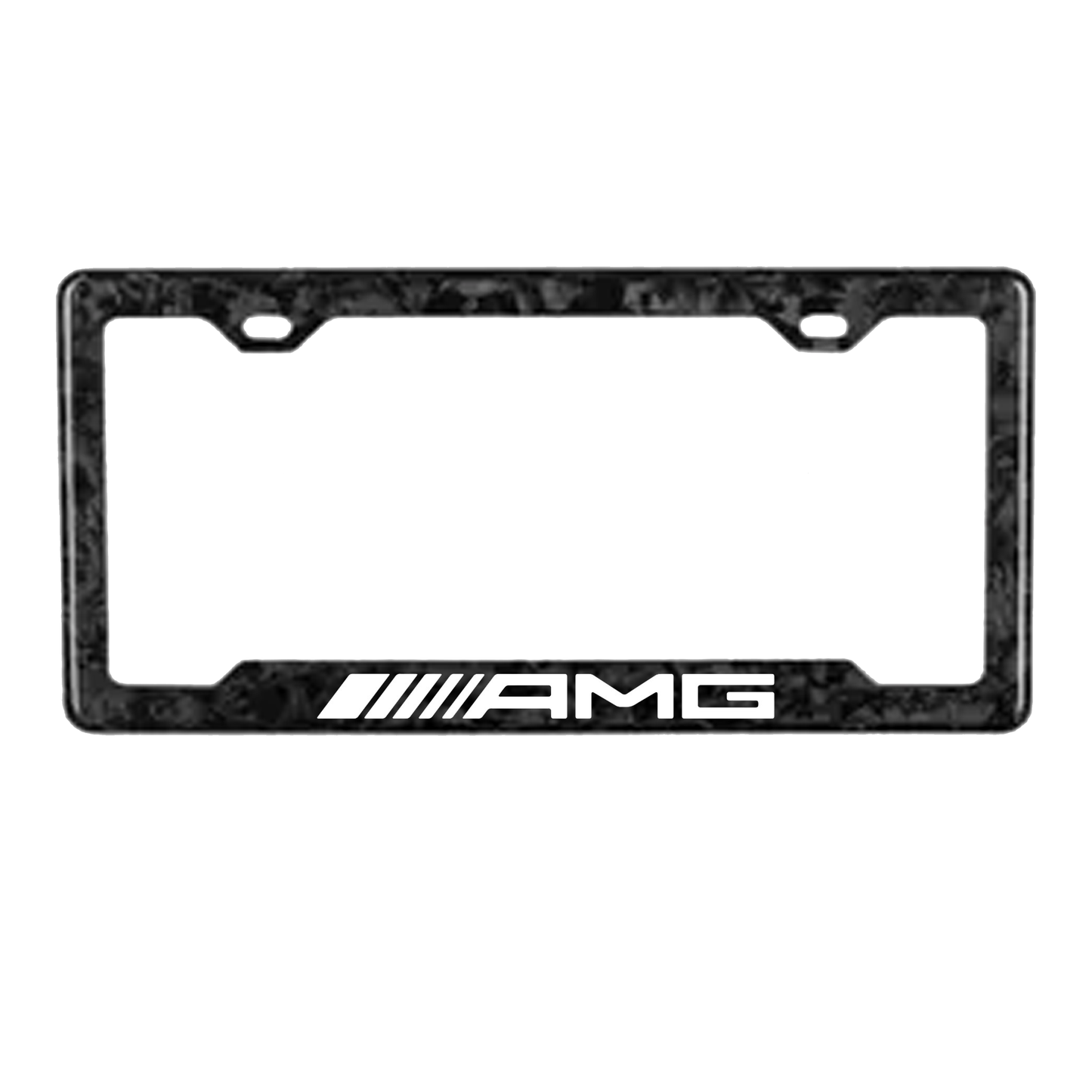 AMG White Forged Carbon Fiber Plate Frame