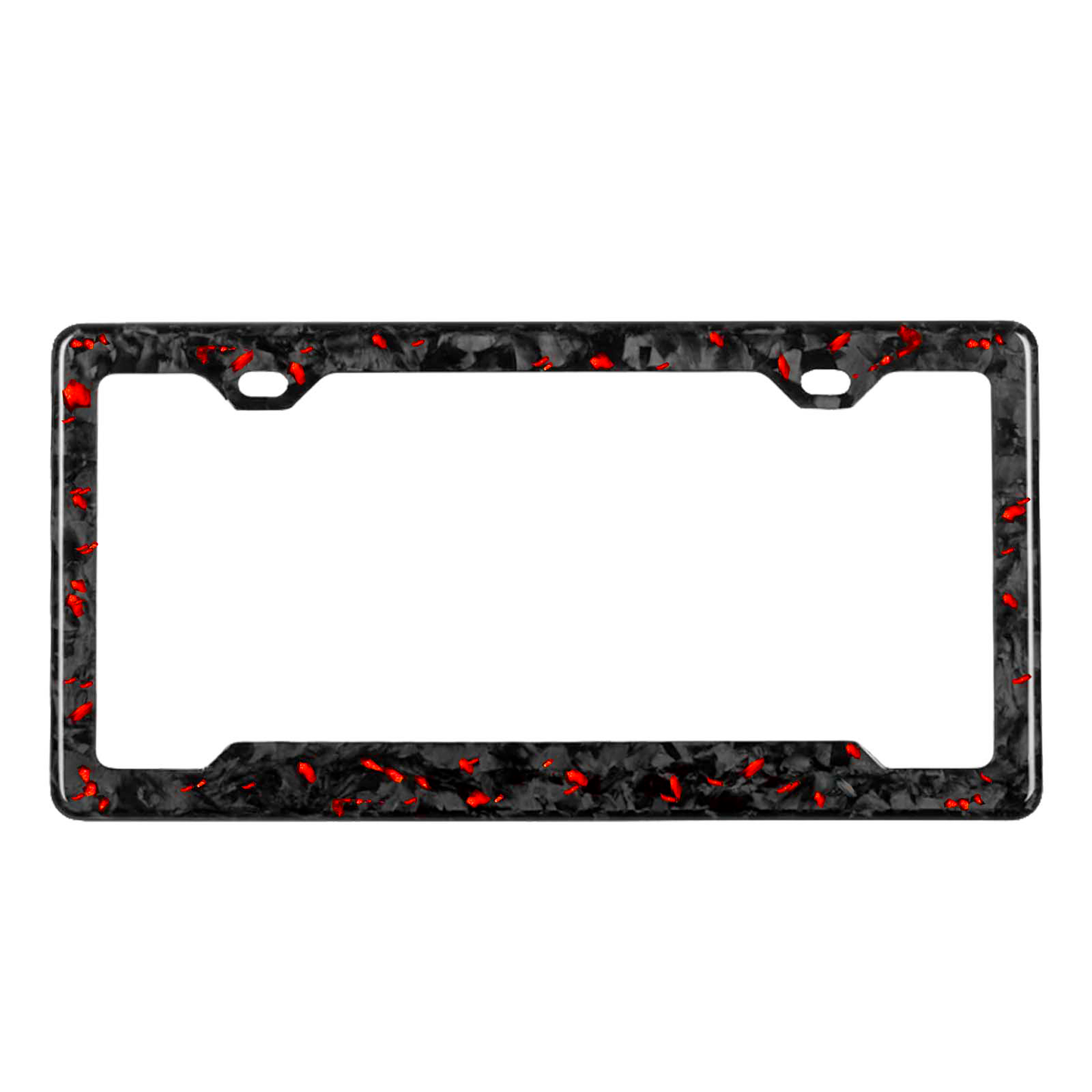 Red Fragment | Forged Carbon Fiber License Plate