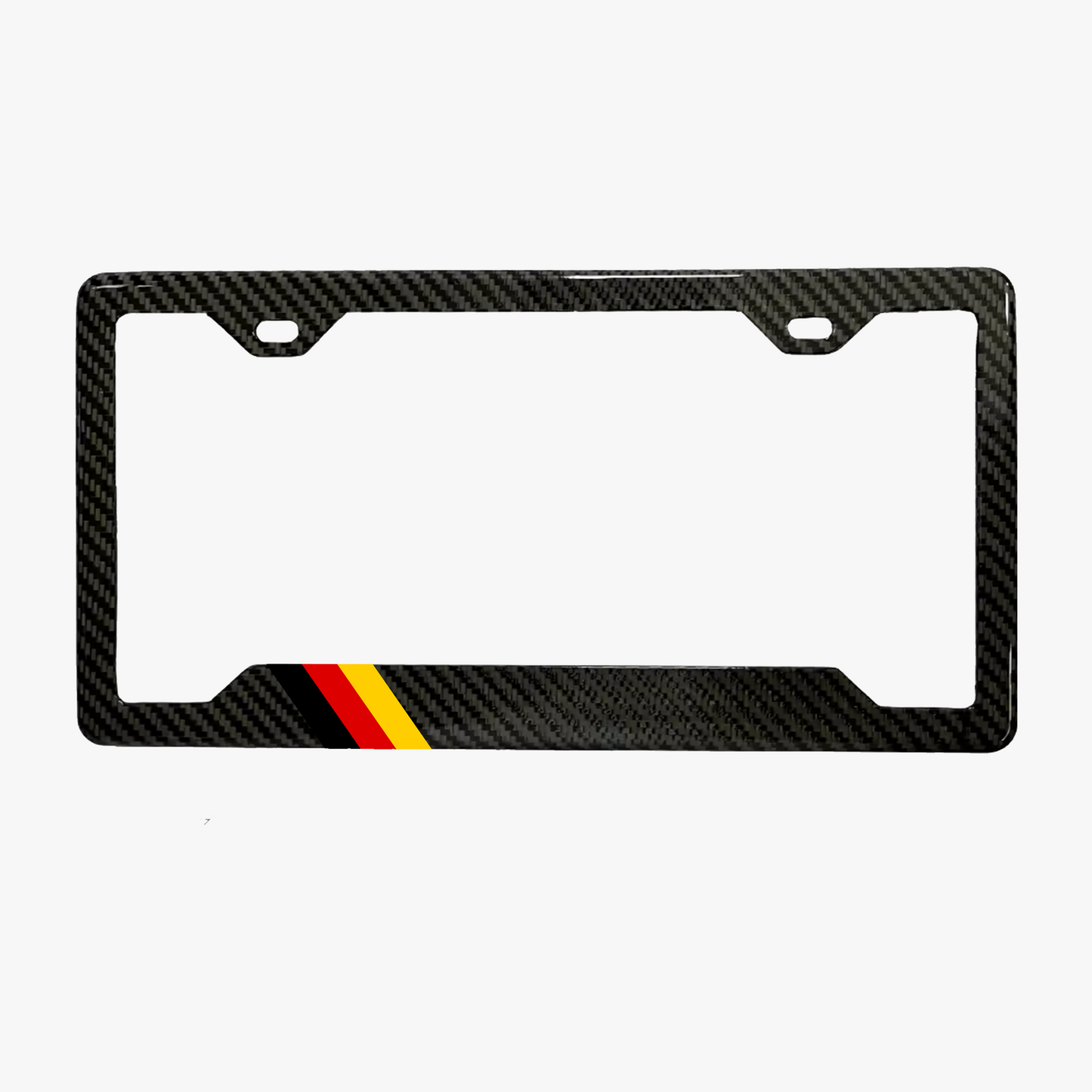 German Flag Carbon Fiber Plate Frame