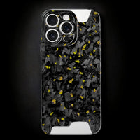 Gold Fragment | Forged Carbon Fiber | iPhone Case | SKELETON SERIES
