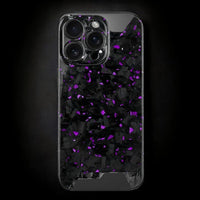 Purple Fragment | Forged Carbon Fiber | iPhone Case | SKELETON SERIES