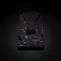 Green Forged Carbon Card Holder