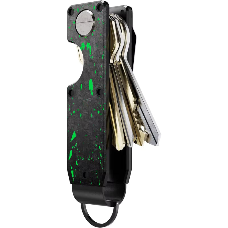 Green Fragment | Forged Carbon Fiber | Key Case