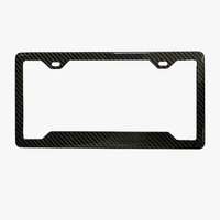 Plain 3k Carbon Fiber License Plate Frame