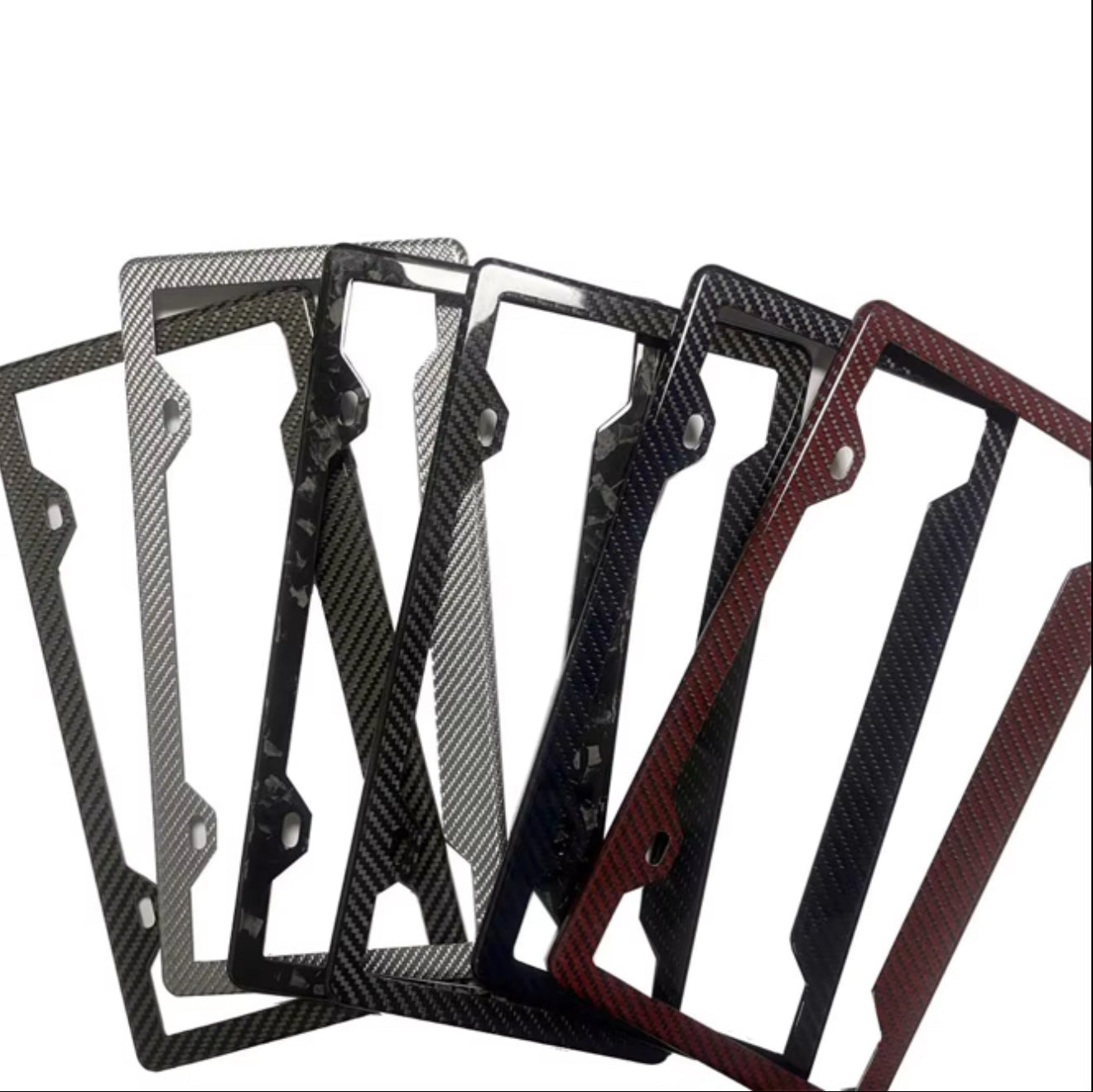 3K Twill Carbon Fiber License Plate Frame