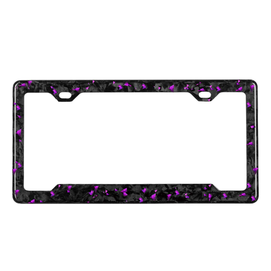 Purple Fragment | Forged Carbon Fiber License Plate