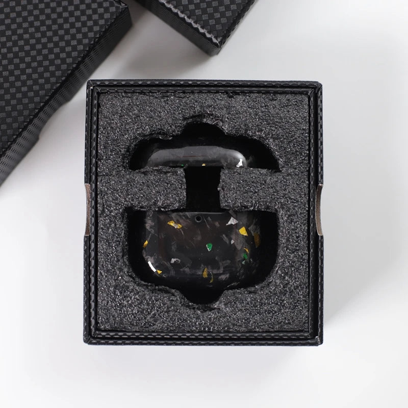 AirPods | Real Forged Carbon | Gold Fragment