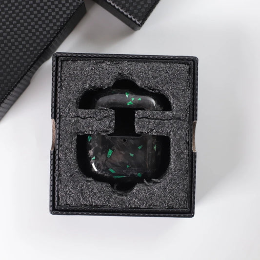 AirPods | Real Forged Carbon | Green Fragment