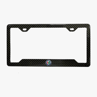 Alfa Romeo Crest Carbon Fiber Plate Frame