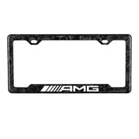 AMG White Forged Carbon Fiber Plate Frame