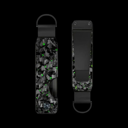 Green Fragment | Forged Carbon Fiber | Key Case