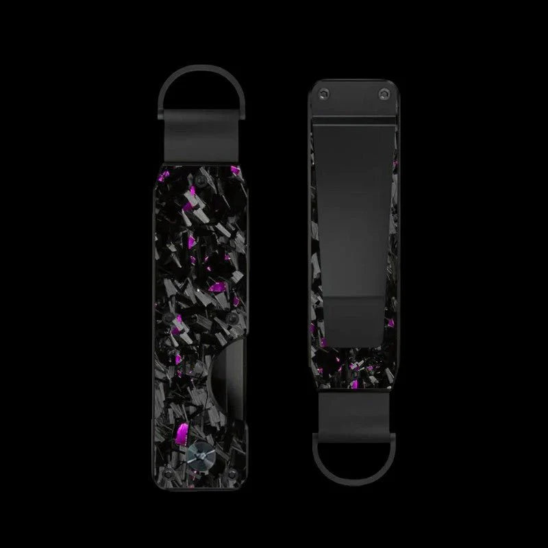 Purple Fragment | Forged Carbon Fiber | Key Case