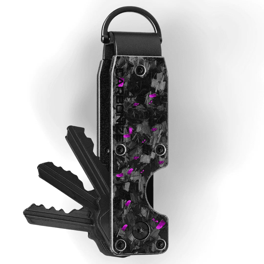 Purple Fragment | Forged Carbon Fiber | Key Case
