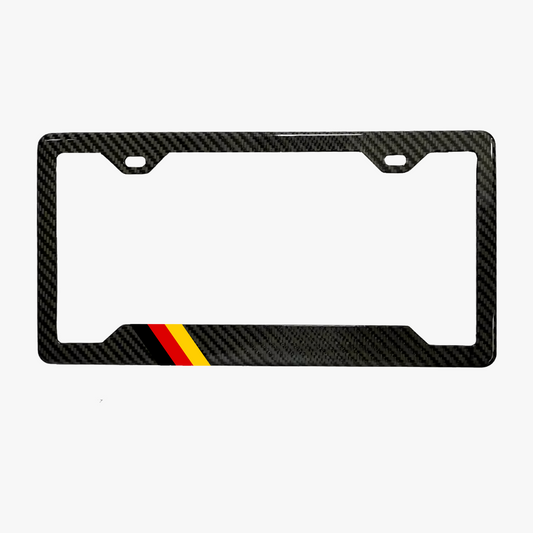 German Flag Carbon Fiber Plate Frame