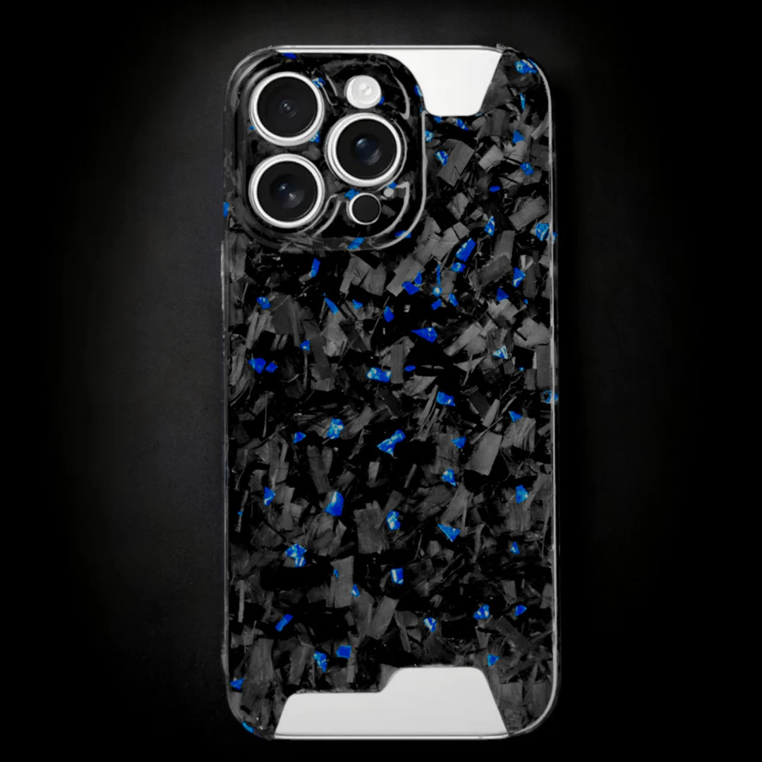 Blue Fragment  | Forged Carbon Fiber | iPhone Case | SKELETON SERIES