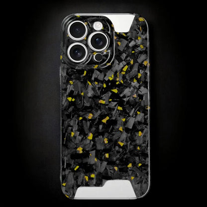 Gold Fragment  | Forged Carbon Fiber | iPhone Case | SKELETON SERIES